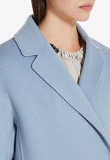 S Max Mara Arona Reversible Wool Coat Sky Blue 2429016111600ARONA_016