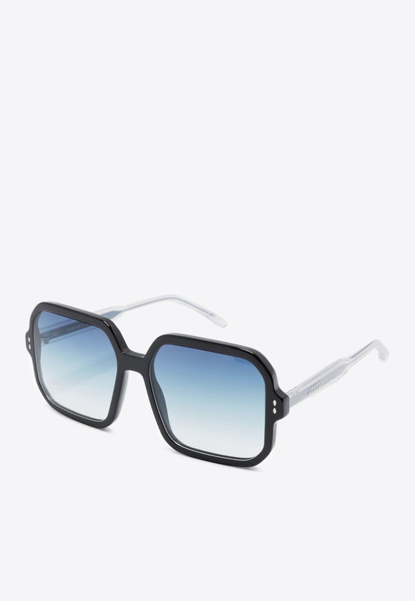 Isabel Marant Essential Oversized Square Sunglasses Blue IM0163S_807