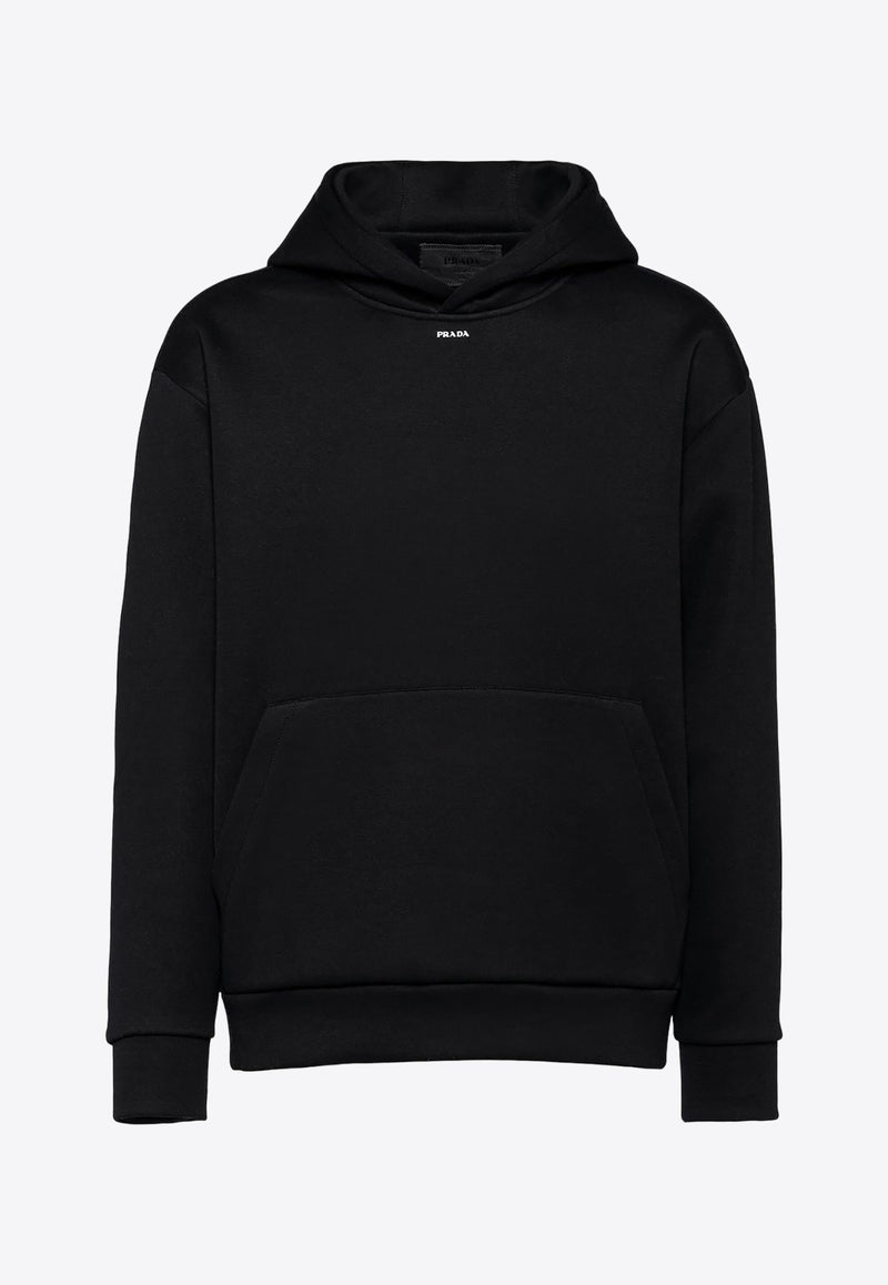 Prada Micro Logo Hooded Sweatshirt Black UJL84AS23111OQ_F0002