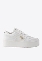 Prada Downtown Bold Leather Low-Top Sneakers White 1E792MF0503LPF_F0009