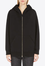 S Max Mara Doppia Zip-Up Hooded Sweatshirt Black 2429916011600DOPPIA_010