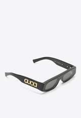 Gucci Geometric Acetate Sunglasses Gray 791806J0740/O_GUC-1012