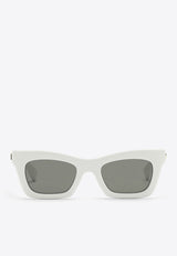 Gucci Rectangular Acetate Sunglasses Gray 791813J0740/O_GUC-9112