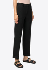 P.A.R.O.S.H Liliuxy Tailored Straight Pants Black D231495LILIUXY24_013