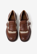 Miu Miu X Church
s Shanghai Leather Brogue Shoes Brown 5E186EF0303LO0_F0A4G