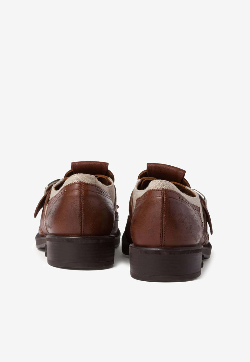 Miu Miu X Church
s Shanghai Leather Brogue Shoes Brown 5E186EF0303LO0_F0A4G