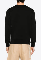 Maison Kitsuné Fox Logo Patch Sweatshirt Black LM00301KM0001_P199