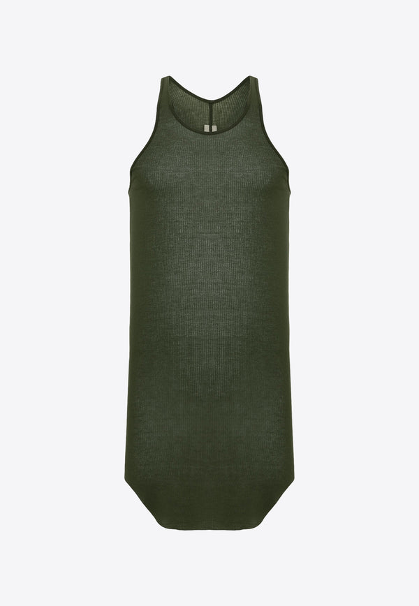 Rick Owens Fine Ribbed Tank Top Green RU02D6150RC_75