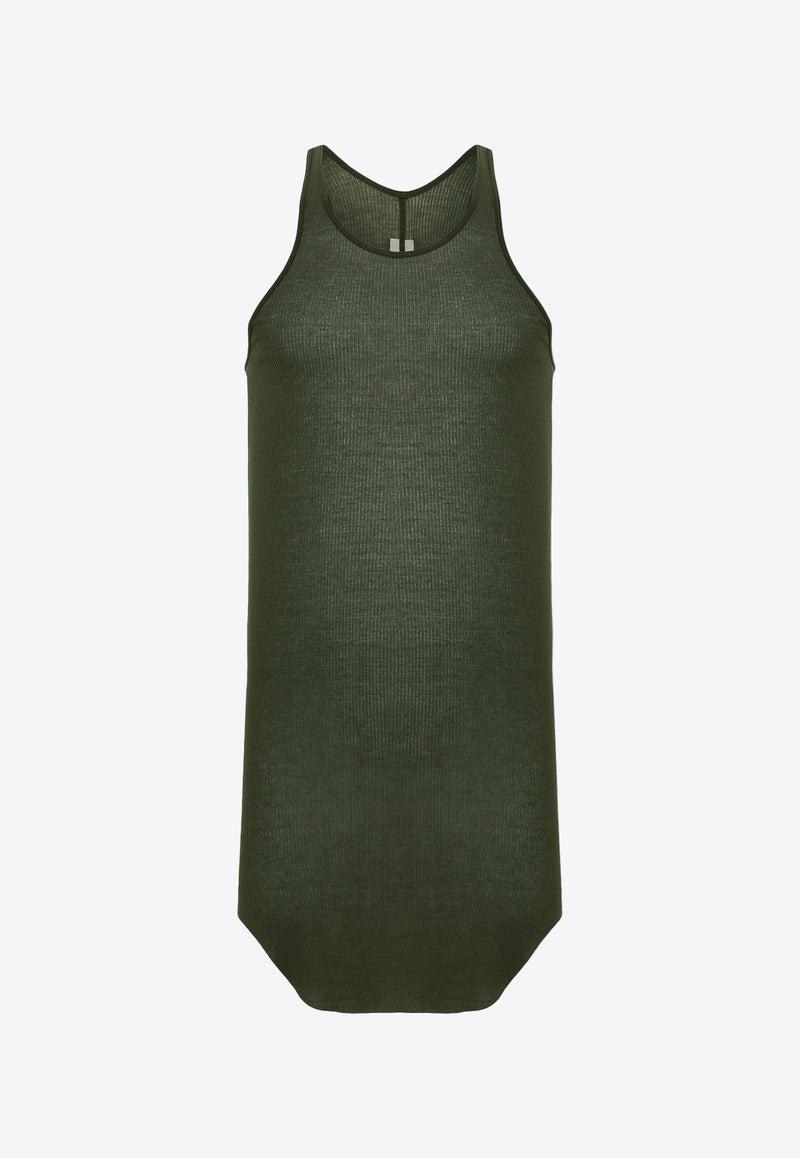 Rick Owens Fine Ribbed Tank Top Green RU02D6150RC_75