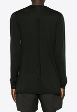 Rick Owens Biker Level Wool Sweater Green RU02D6622ML_75