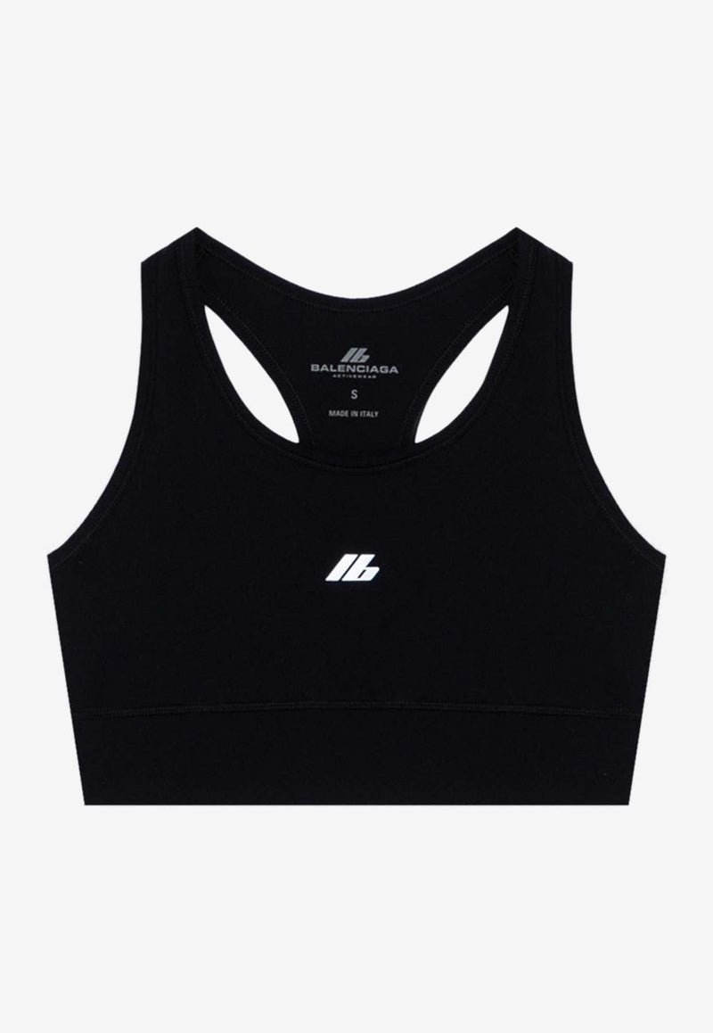 Balenciaga Logo Sports Bra 7932824E2B9/P_BALEN-1081 Black