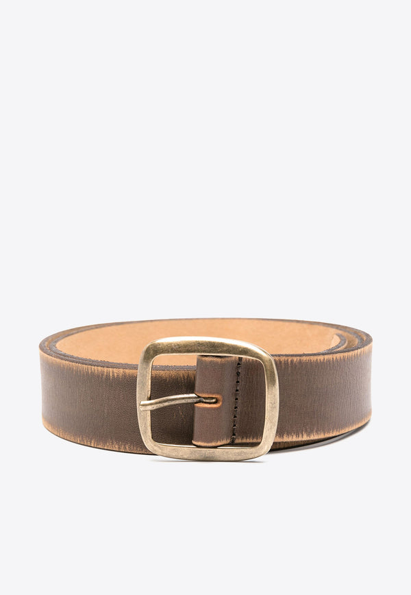 Dsquared2 Vintage Buckled Leather Belt  Brown BEW043012900001_M1771