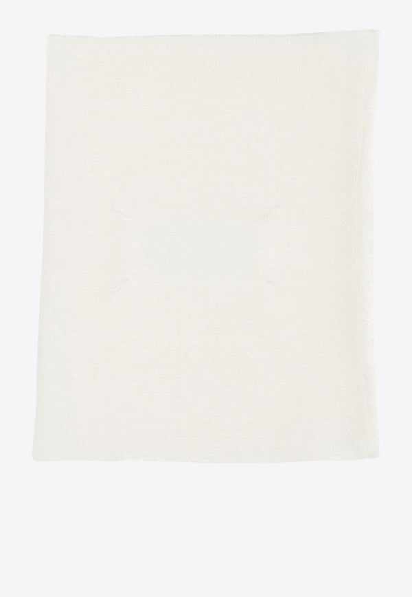 Maison Margiela Four Stitch Wool Neck Warmer Off-white S51TE0103M13057_102