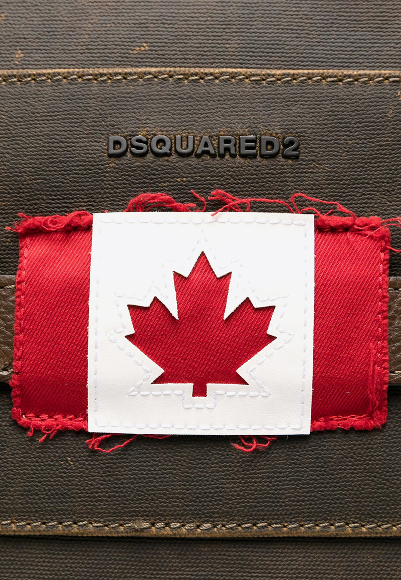 Dsquared2 Canadian Flag Holdall Bag Dark Green DFM0066307640_8062