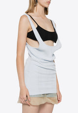 The Attico Layered Ribbed Tank Top Light Blue 247WCT322J048_135