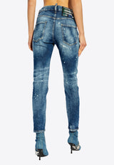 Dsquared2 Rammendo Medium Heritage Wash Jeans Blue S75LB0979S30872_470