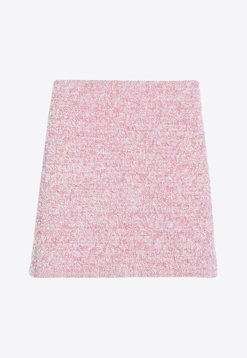 Balenciaga Tweed Mini Skirt Pink 793603T3328/P_BALEN-5000