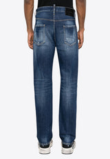 Dsquared2 642 Straight-Leg Jeans Navy S74LB1526STN757_470