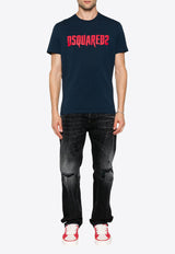 Dsquared2 Horror Logo Cool Fit T-shirt Navy S74GD1313D20014_478