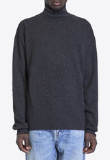 The Row Gerlo High-Neck Cashmere Sweater Gray 794-Y772-DGM