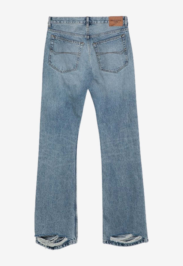 Balenciaga Low-Waist Straight Jeans 794047TDW14/P_BALEN-4141 Blue