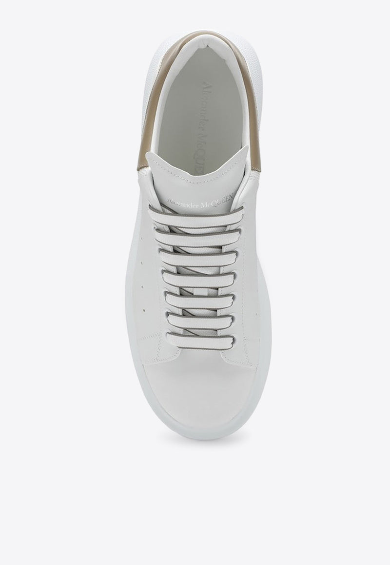 Alexander McQueen Oversized Leather Low-Top Sneakers White 794506WIEEX/P_ALEXQ-9042