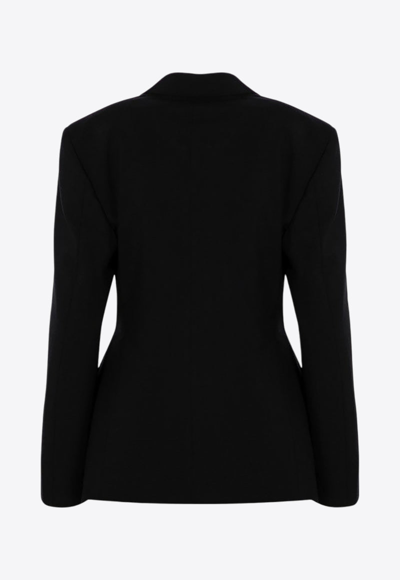 Balenciaga Single-Breasted Wool Blazer Black 794533TOT03/P_BALEN-1000