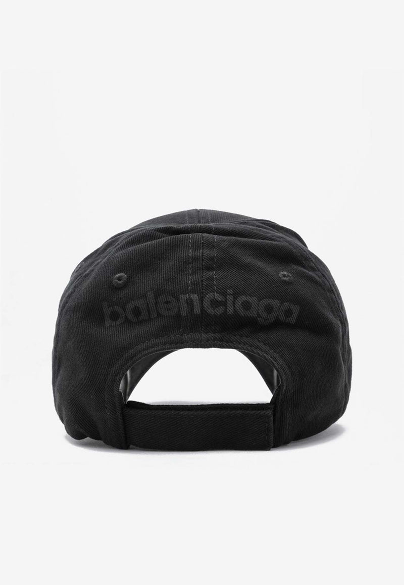 Balenciaga 3B Stencil Baseball Cap 794887410B2/P_BALEN-1000 Black