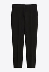 Max Mara Pegno Viscose Tailored Pants Black 2421786021650PEGNO_008