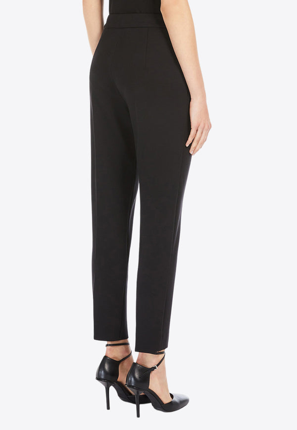 Max Mara Pegno Viscose Tailored Pants Black 2421786021650PEGNO_008