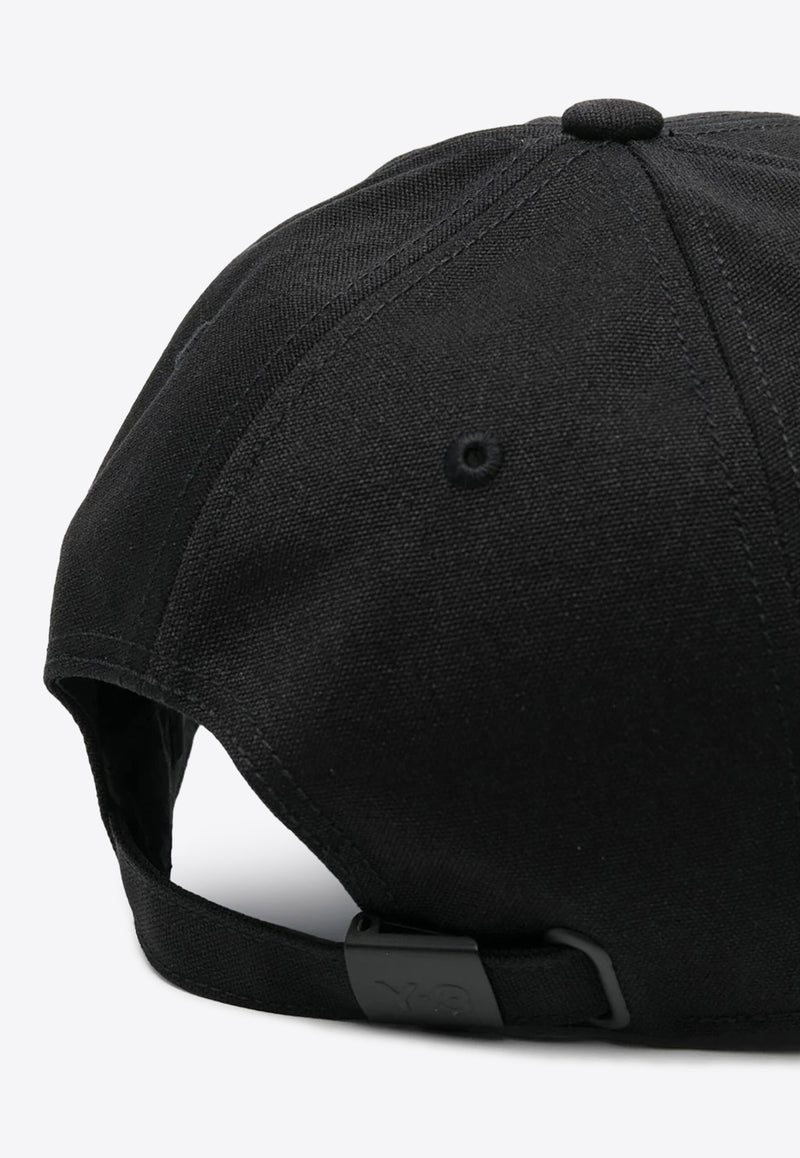 Y-3 Logo Embroidered Baseball Cap Black H62981_BLACK