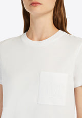 Max Mara Papaia Monogram Crewneck T-shirt White 2421946011650PAPAIA_001