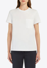 Max Mara Papaia Monogram Crewneck T-shirt White 2421946011650PAPAIA_001