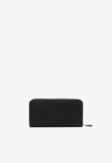 Prada Triangle Logo Continental Wallet Black 1ML5062DMI_F0002