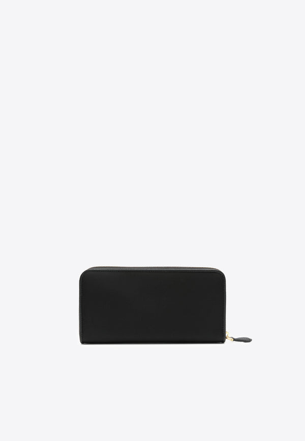 Prada Triangle Logo Continental Wallet Black 1ML5062DMI_F0002