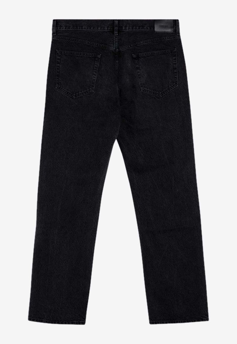 Saint Laurent Washed Straight-Leg Jeans Black 795478Y06CA/P_YSL-1319