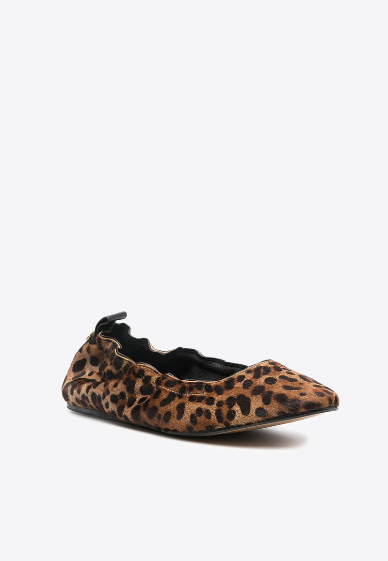 Isabel Marant Leopard Print Ballet Flats Brown BN0005FCB3A08S_99LE