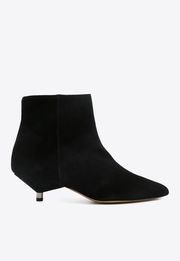 Isabel Marant 45 Suede Ankle Boots Black BO0121FAB3A11S_01BK