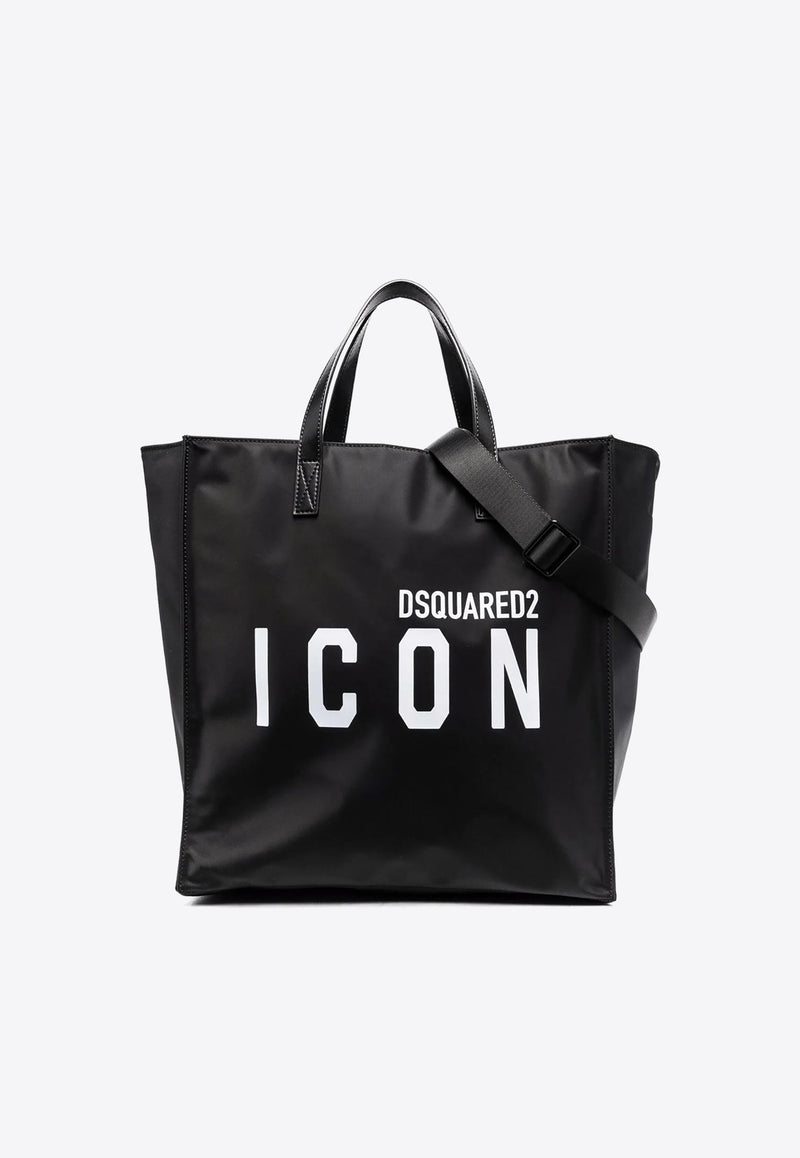 Dsquared2 Be Icon Logo Tote Bag Black SPM005811703199_M436