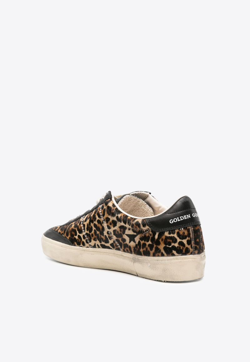 Golden Goose DB Soul Star Leopard Print Leather Sneakers Brown GWF00464F005051_81472