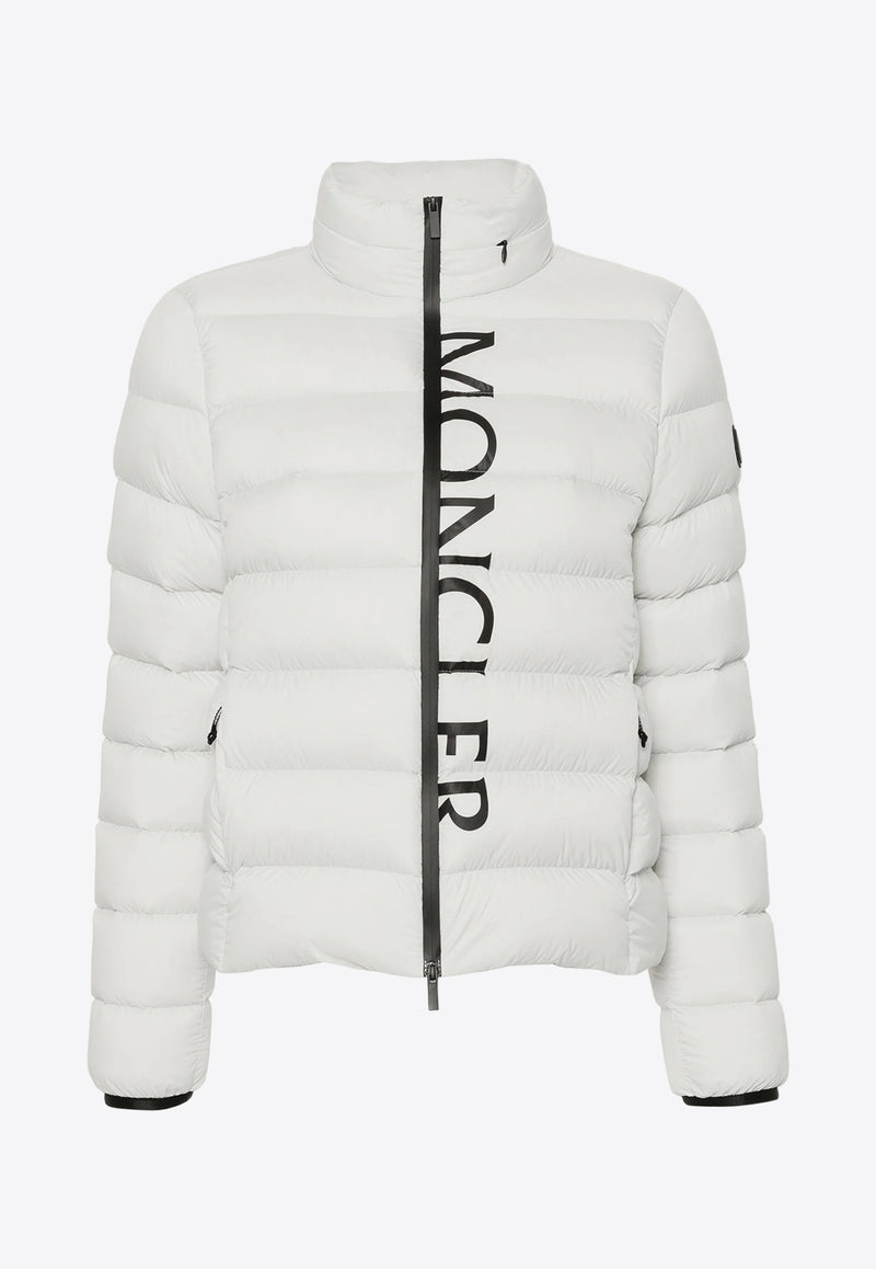 Moncler Cerces Logo Puffer Jacket Off-white J20931A0007353333_90D