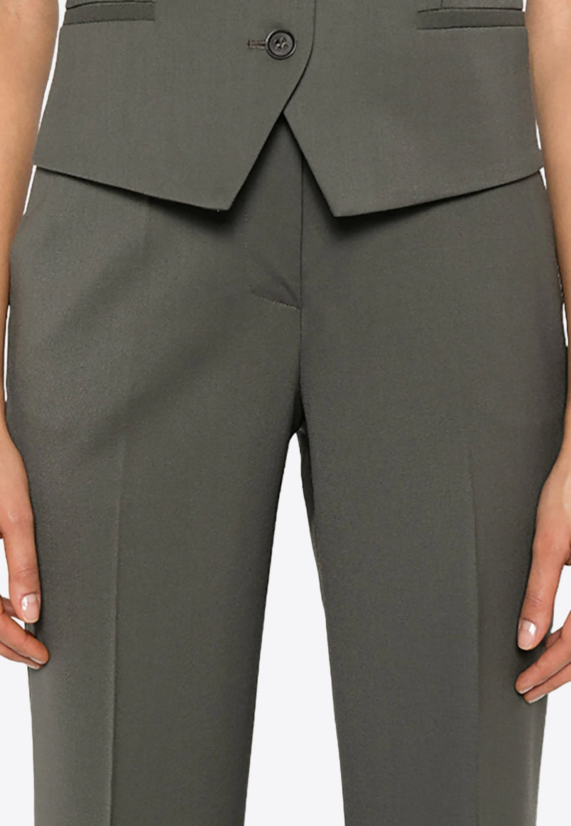 P.A.R.O.S.H Liliuxy Tailored Straight Pants Gray D231495LILIUXY24_067