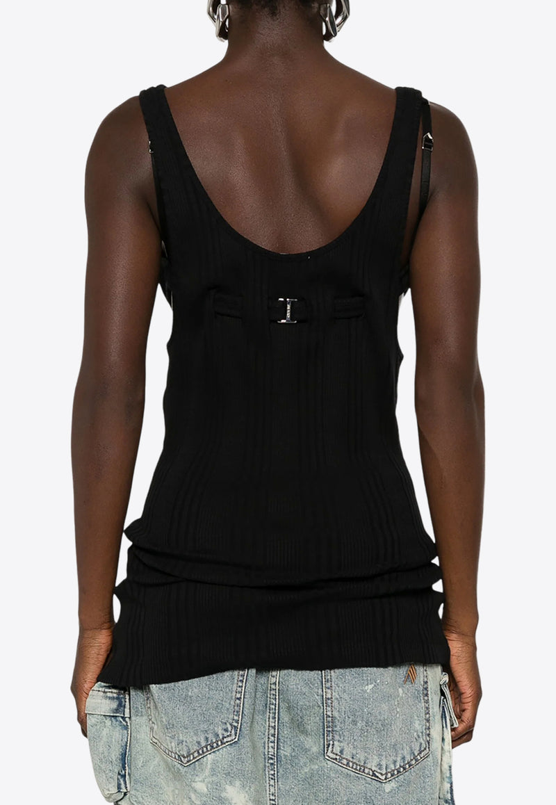 The Attico Layered Tank Top Black 247WCT322J048_100