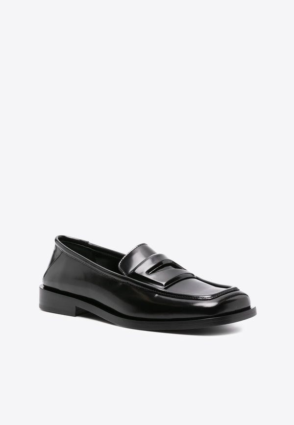 The Attico Amanda Patent Leather Loafers Black 247WS834L046_100