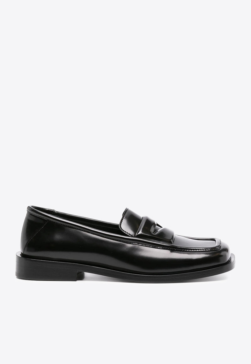 The Attico Amanda Patent Leather Loafers Black 247WS834L046_100