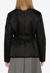 Prada Triangle Logo Padded Jacket Black 292199SOOO1WQ8_F0002