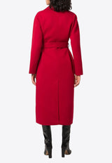 P.A.R.O.S.H Leak Self-Tie Long Coat Red D430890LLEAK24_009