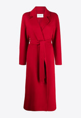 P.A.R.O.S.H Leak Self-Tie Long Coat Red D430890LLEAK24_009