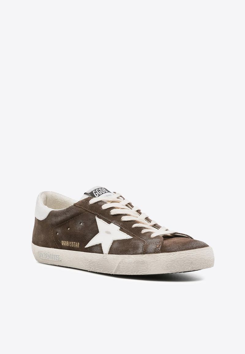 Golden Goose DB Super-Star Distressed Suede Sneakers Brown GMF00101F006151_55377