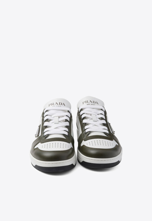 Prada Downtown Low-Top Leather Sneakers Monochrome 2EE364FD0013LOI_F008L